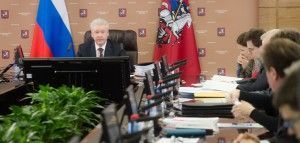 Мэр Сергей Собянин на заседании Правительства Москввы