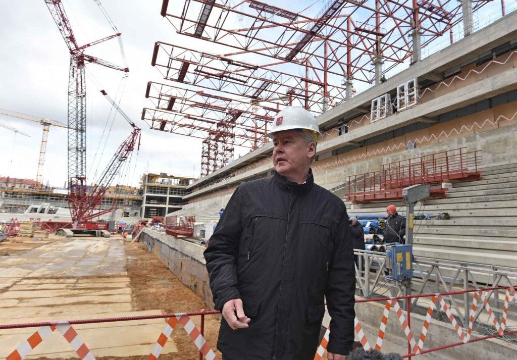 По словам Собянина, стадион ЦСКА достроят в следующем году