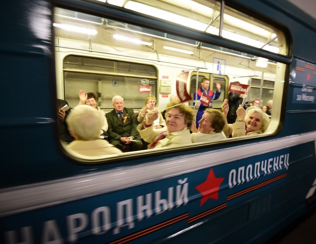 В метро запустили поезд-музей «народный ополченец»