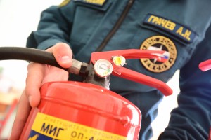 В Киевском прошли учения пожарных