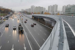 16 Октября 2014 Мэр Москвы Сергей Собянин открыл движение по части развязки на пересечении МКАД и Можайсого шоссе.