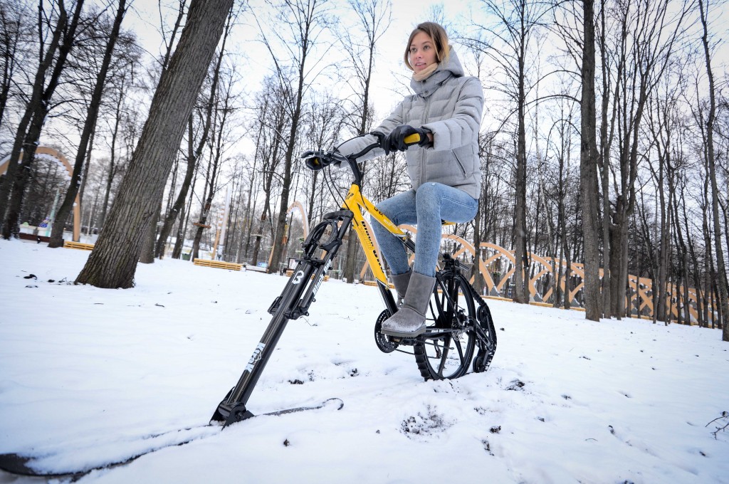 Москвичи смогут сделать мультфильм о зимних велопрогулках