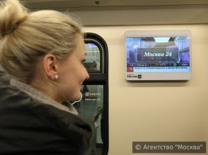 Пассажиры смогут в метро посмотреть телеканал «Москва 24»