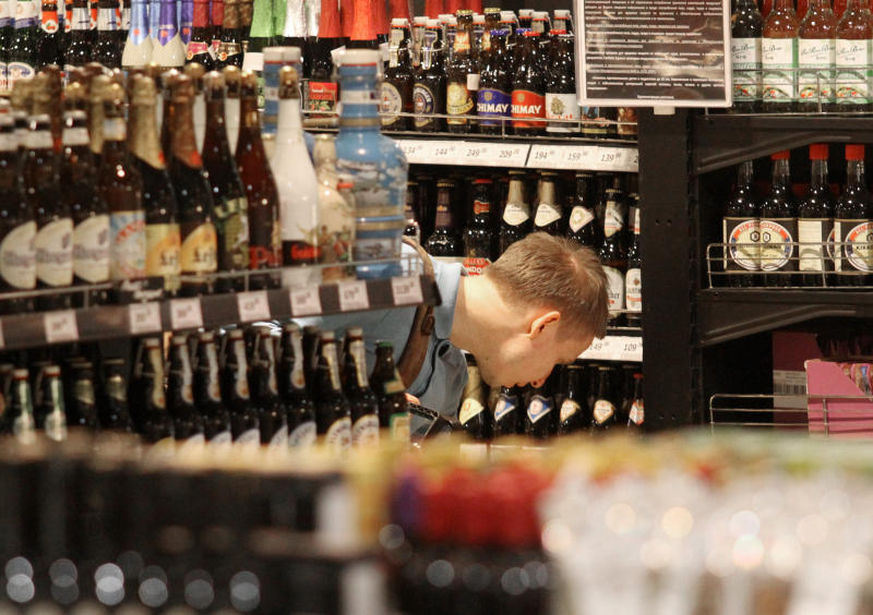 Москвичи стали меньше покупать алкоголя