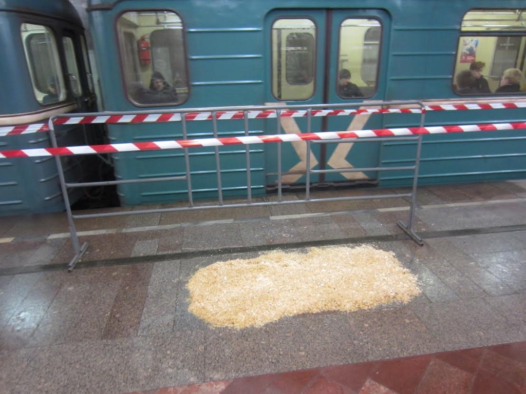 Дождь подтопил станцию метро «Печатники»
