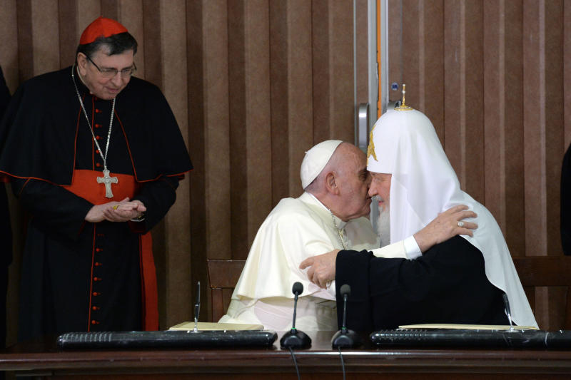 Патриарх Кирилл встретился с Папой Римским в Гаване