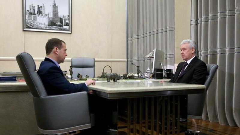 Сергей Собянин пообщался с Дмитрием Медведевым об экономическом кризисе