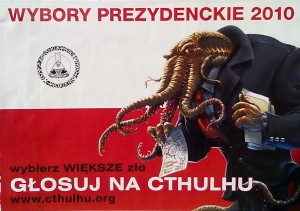 Польский предвыборный сатирический постер "Голосуйте за Ктулху". Фотоархив Wikipedia.