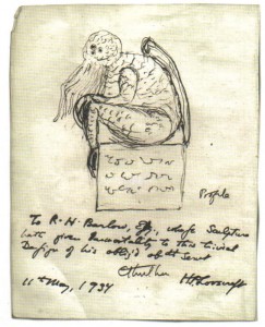 Эскиз Ктулху, нарисованный Говардом Лавкрафтом. Фотоархив Wikipedia