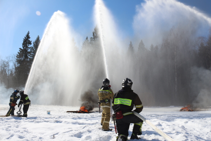 Лесной пожар потушат быстро: пожарные провели учения
