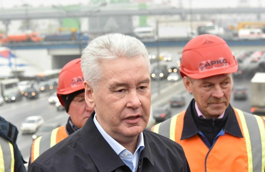 Мэр Москвы Сергей Собянин открыл движение на развязке Каширского шоссе с МКАД