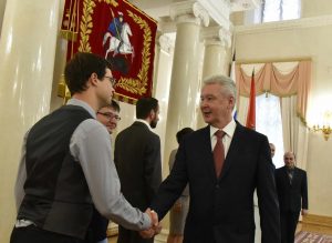Мэр Москвы Сергей Собянин встретился  с лауреатами городского конкурса "Учитель года Москвы-2016"