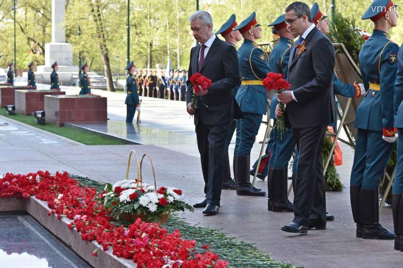 Сергей Собянин почтил память погибших в Великой Отечественной войне
