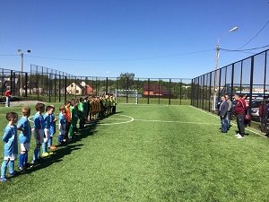 14 мая на территории СК "Вороново" открыли новую площадку для занятия футболом. Фото предоставил Алексей Володин.