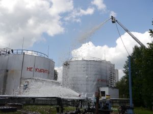 Спасатели провели учения на котельной в Троицке. Фото: пресс-служба МЧС по ТиНАО.