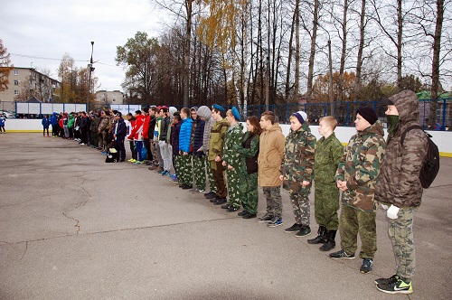 Военно-патриотические сборы прошли в Михайлово-Ярцевском