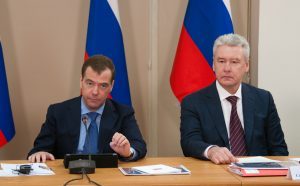 Собянин и Медведев обсудили новые технологии в здравоохранении. Фото: Наталья Феоктистова