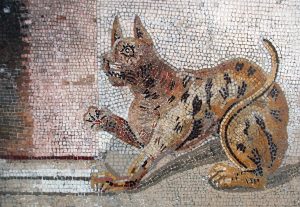 Кошка. Мозаика из Помпеи. Фотоархив Wikipedia