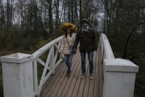 Артем и Надежда Штундер в усадьбе Остафьего. Фото: Сергей Шахиджанян