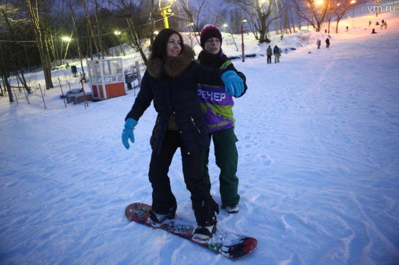 Бесплатная горка для катания на сноубордах появится в Парке Горького