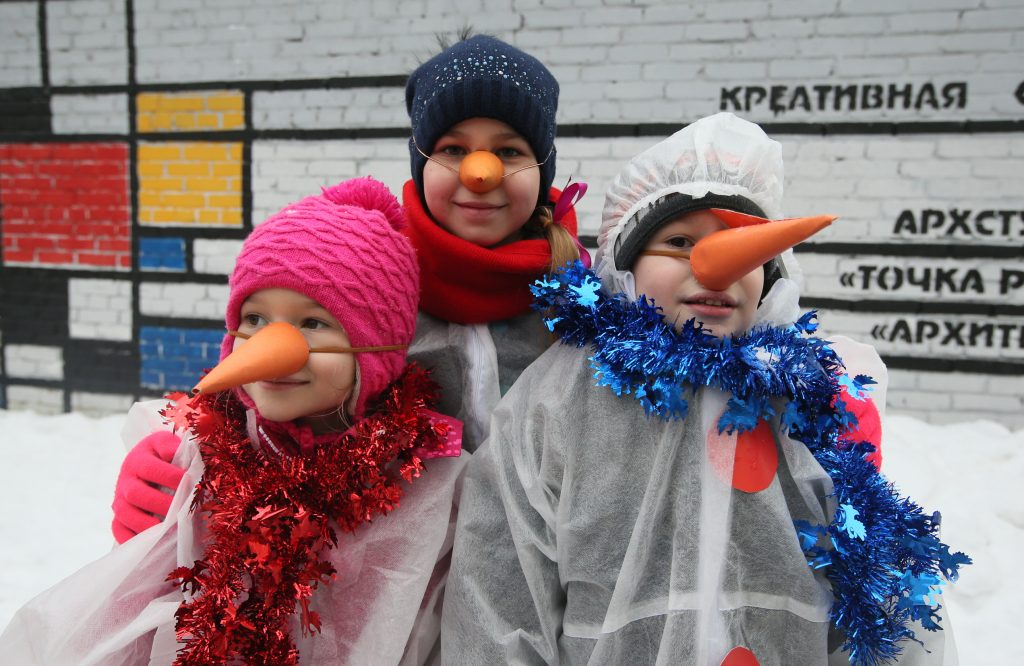 Москва. ТиНАО. г.Троицк. Фестиваль снеговиков. Фото: Виктор Хабаров.