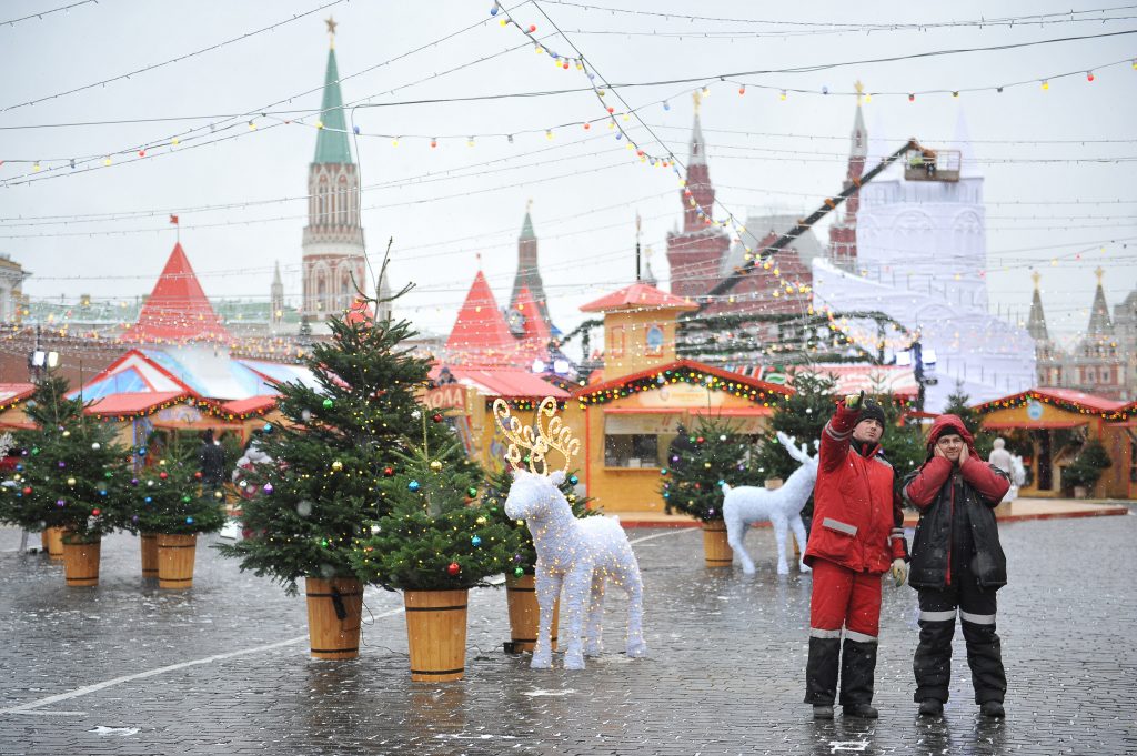 На Новый год в Москве будет тепло и ветрено