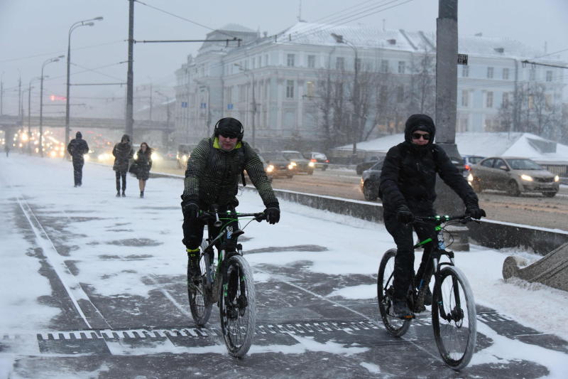 Второй зимний велопарад пройдет в Москве. Фото: архив, "Вечерняя Москва"