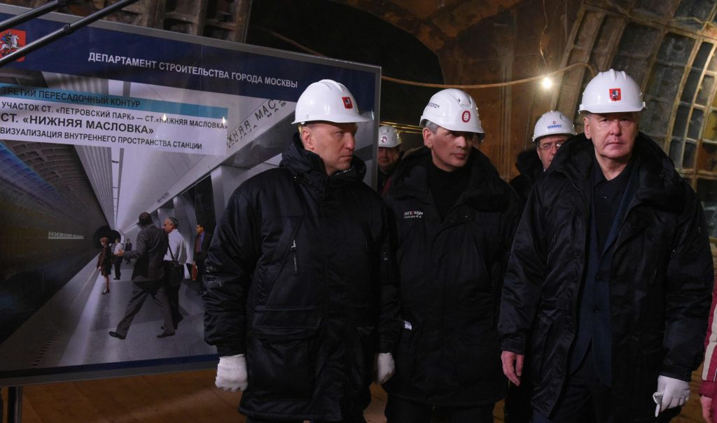 Собянин: Строительство станции метро 
