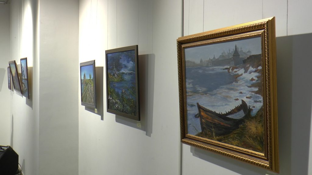 На выставке представлены картины, посвященные Русскому Северу. Фото: сайт администрации городского округа Щербинка