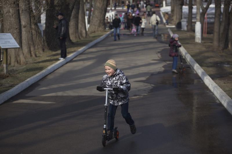 Новые скверы и велодорожки сделают в Троицке в 2017 году. Фото: Павел Головкин, "Вечерняя Москва"