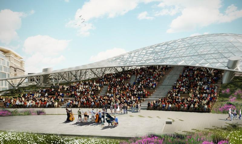 В Москомархитектуре утвердили проект летнего амфитеатра в «Зарядье»