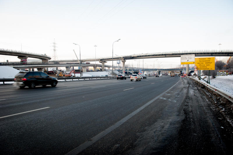 Реконструкцию участка Калужского шоссе планируют завершить в этом году