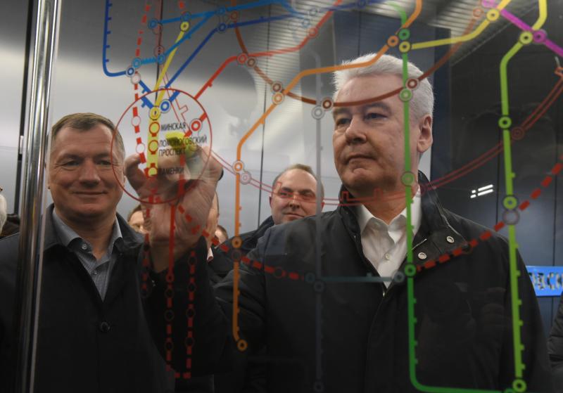 Собянин открыл три новые станции метро