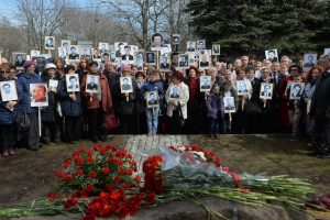 16 апреля 2016 год. Шествие ветеранов аварии на Чернобыльской АЭМ в Парке Победы. Фото: Артем Житенев
