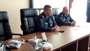Мероприятие проходило под руководством начальника Управления МЧС по ТиНАО полковника внутренней службы Сергея Мусаеляна. Фото: Ирина Ким