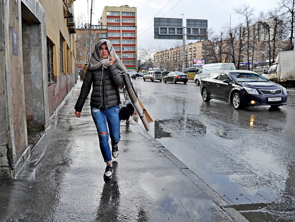 «Желтый» уровень опасности погоды введен в Москве на среду