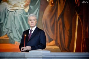 Сергей Собянин поздравил верующих с праздником. Фото: "Вечерняя Москва"