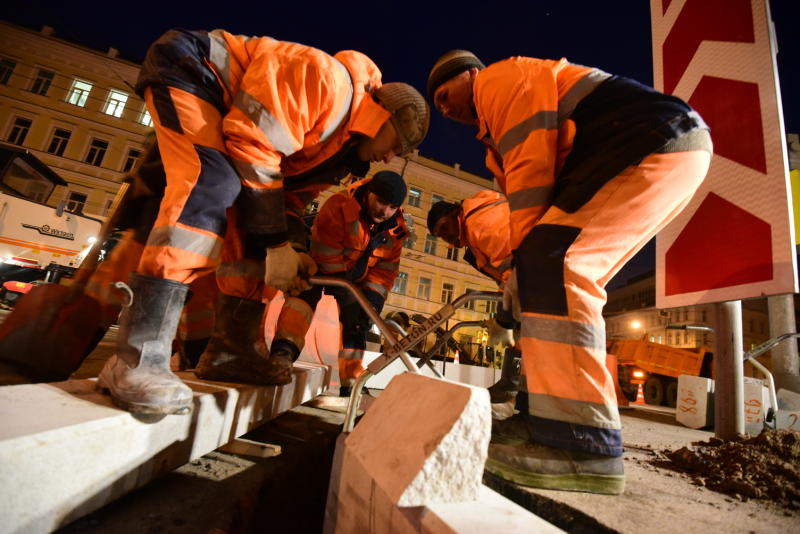 В ночь на 22 апреля в Москве начнется сезонный ремонт дорог