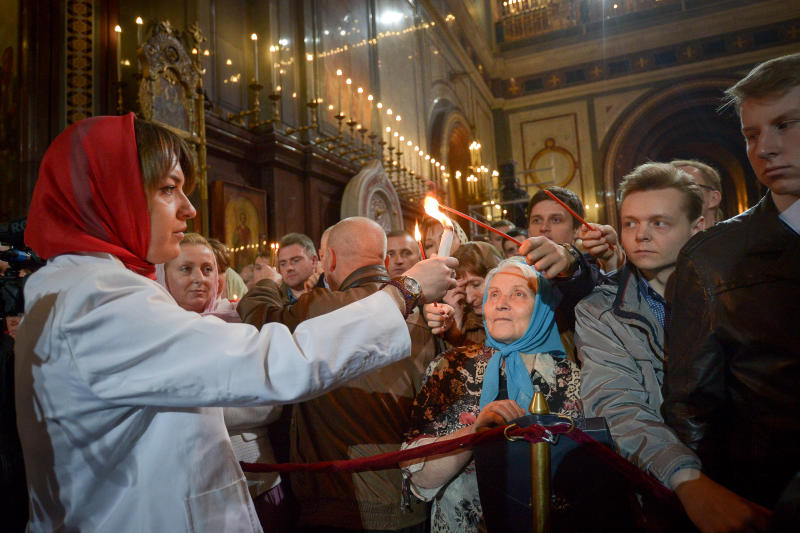 В Москве Светлое Христово Воскресение отпраздновало более миллиона человек. Фото: Александр Казаков