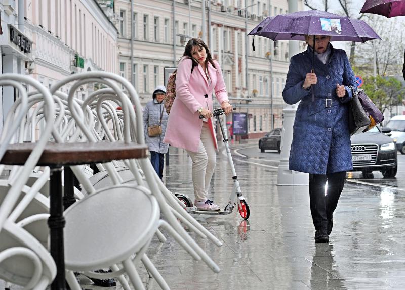 Осадки в виде дождя и переменную облачность ждут москвичей в субботу, 27 мая. Фото: "Вечерняя Москва"