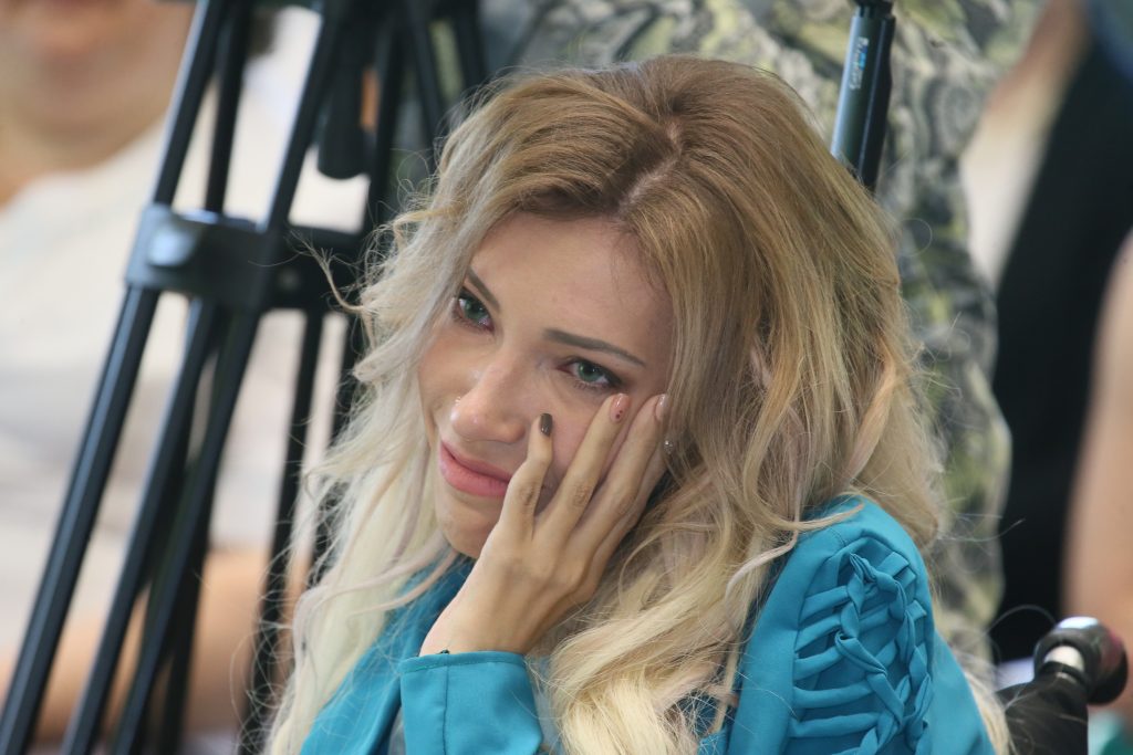 Филимонки. 20 июня 2017 года. Юлия Самойлова после концерта в доме-интернате. Фото: Виктор Хабаров
