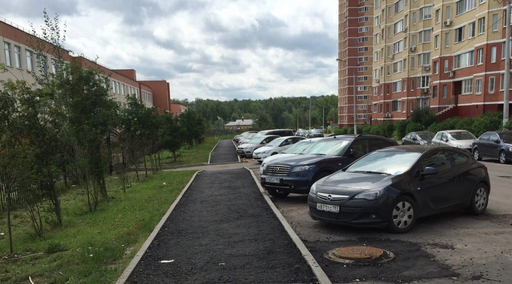 Новые парковочные зоны организовали в поселении Московский. Фото: пресс-служба администрации поселения