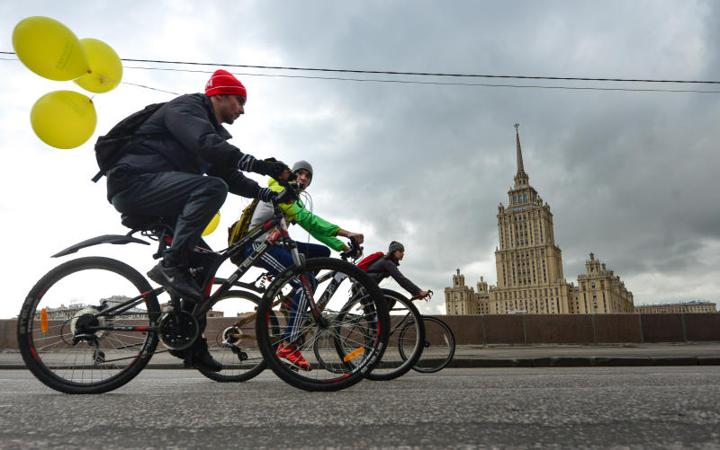 В Москве организуют десять «энергетических точек» для акции «На работу на велосипеде»