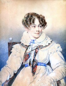 Мадам де Сегюр, урожденная Софья Ростопчина, в 1823 году. На этом портрете ей всего 24 года, а она уже мать троих сыновей