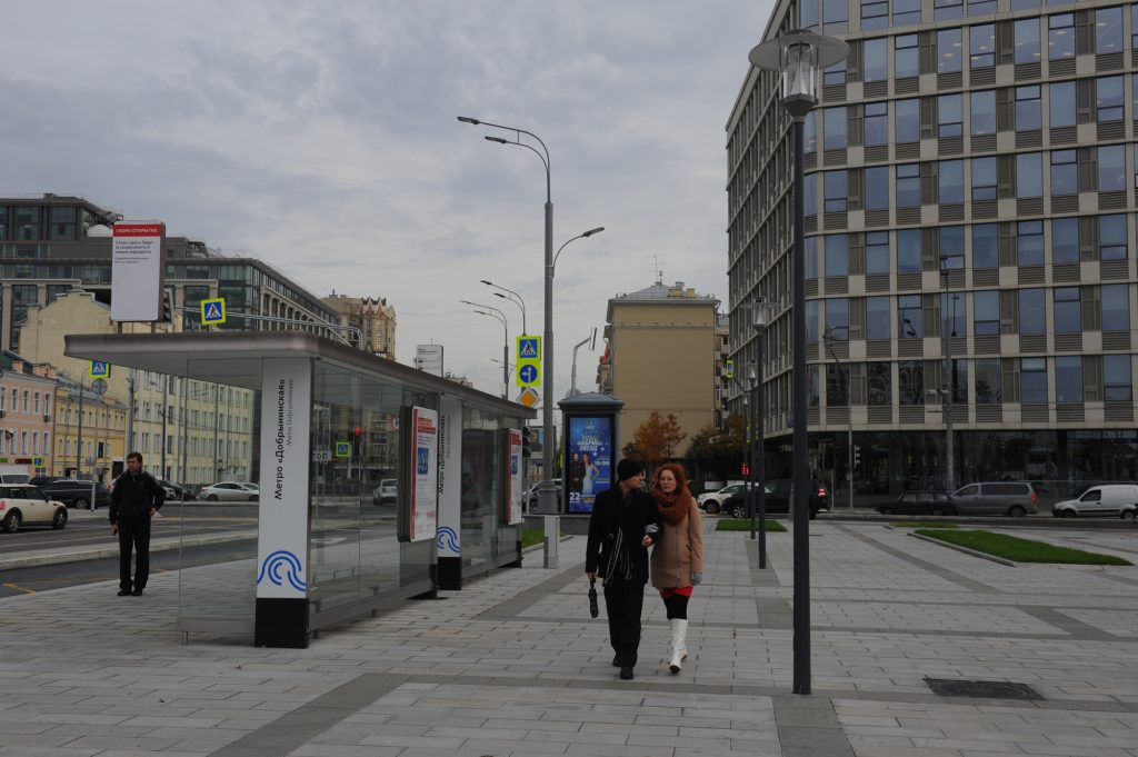 9 октября 2017 года. Обновленная Серпуховская площадь. Фото: Александр Кожохин