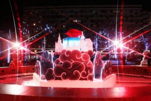 Светящийся фонтан украсит Десеновское к Новому году. Фото: архив