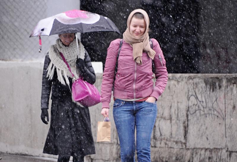 Около 30 процентов месячной нормы осадков выпало в столице 1 декабря. Фото: Игорь Ивандиков, «Вечерняя Москва»