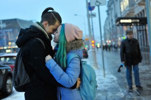 Температура воздуха держалась на отметке плюс 3,7 градуса. Фото: «Вечерняя Москва»