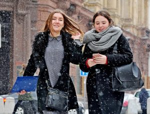 Снег накрыл столицу. Фото: Светлана Колоскова