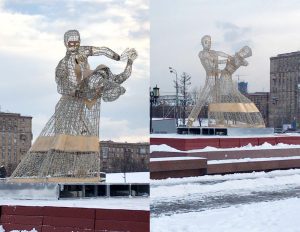Вальсирующие пары появились в Москве на Поклонной горе